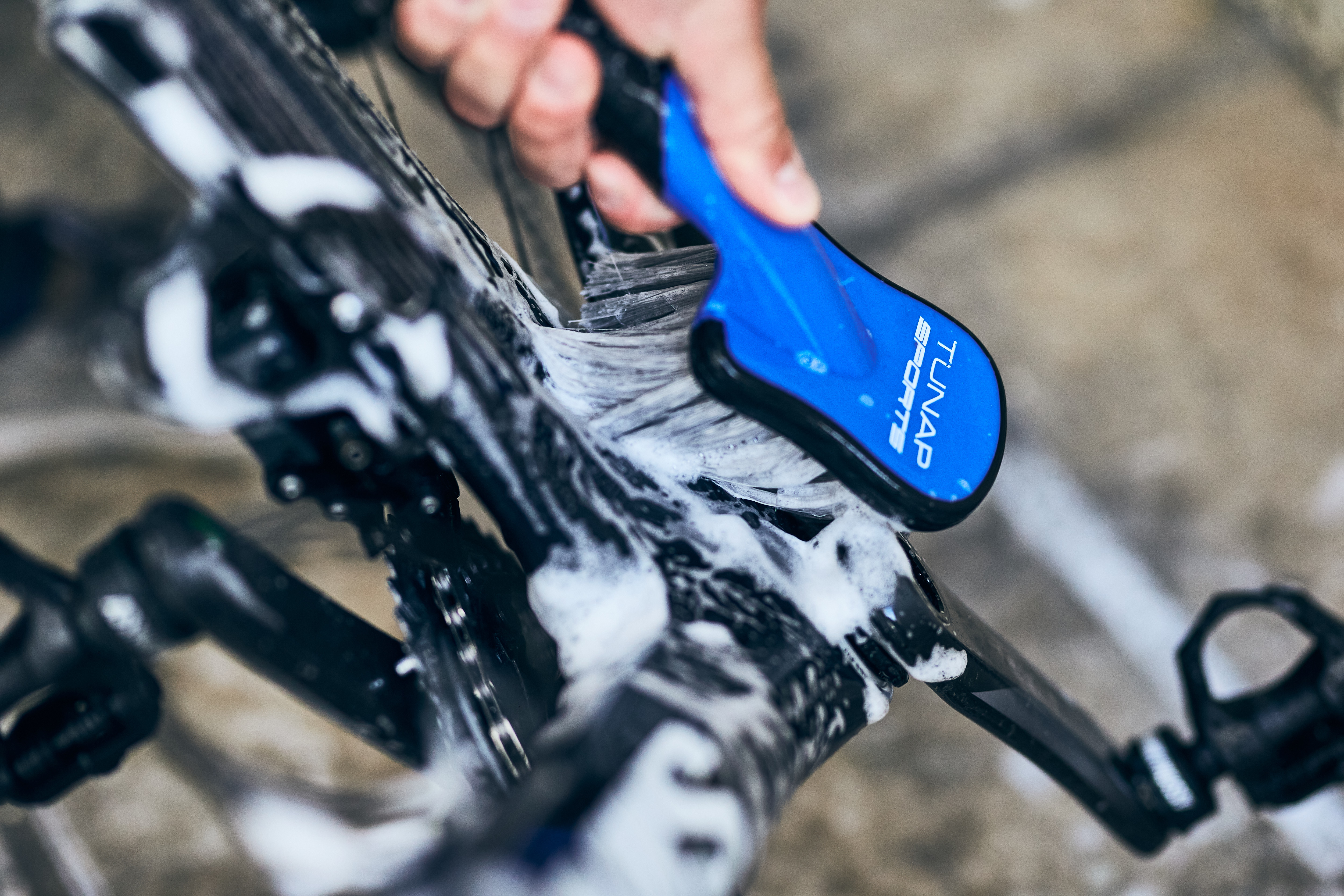 Tunap Sports Fahrradbürste Bike Brush für Rahmen und Teile