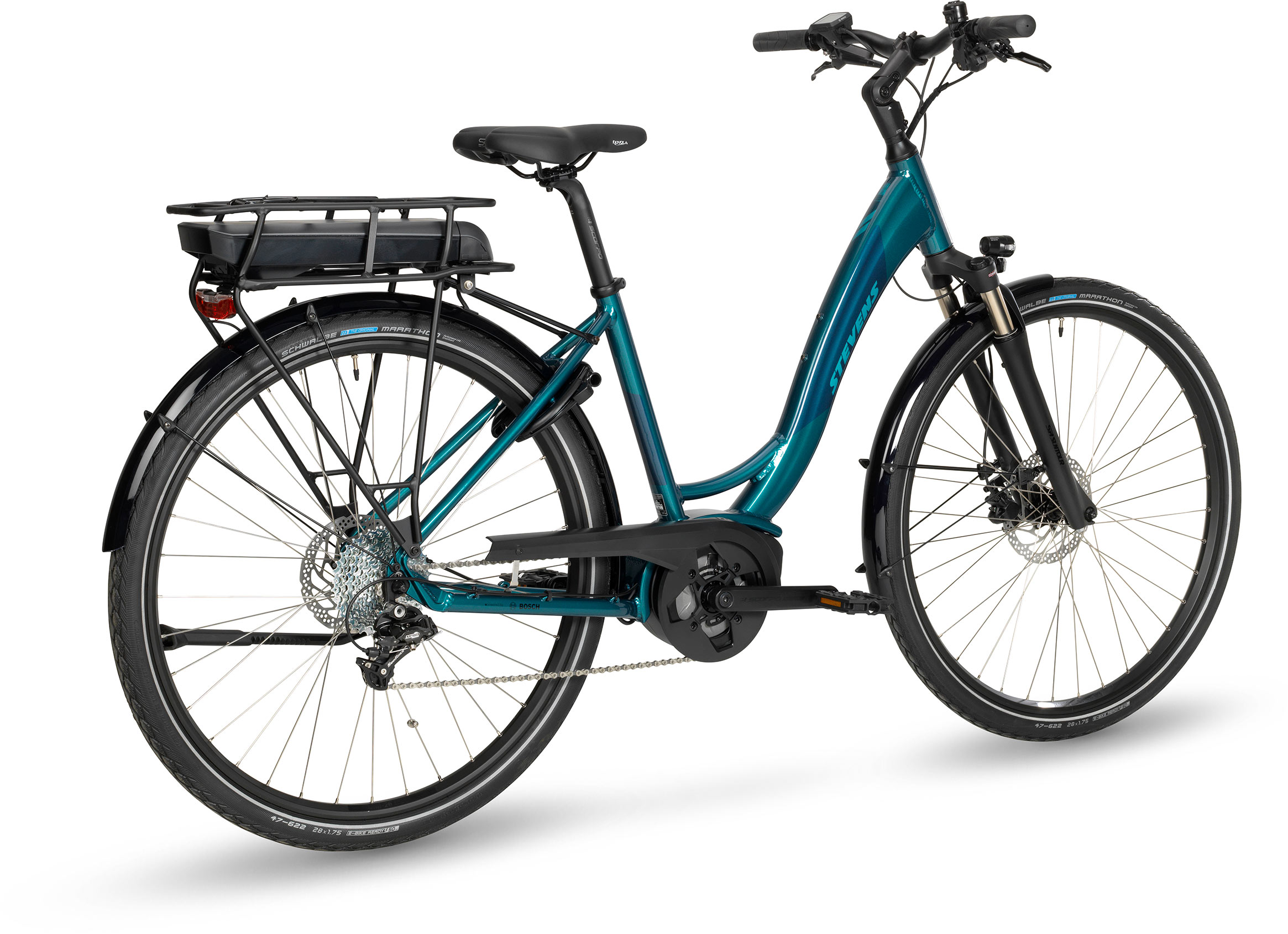Stevens E-Molveno Forma Polar Petrol Damen 400WH