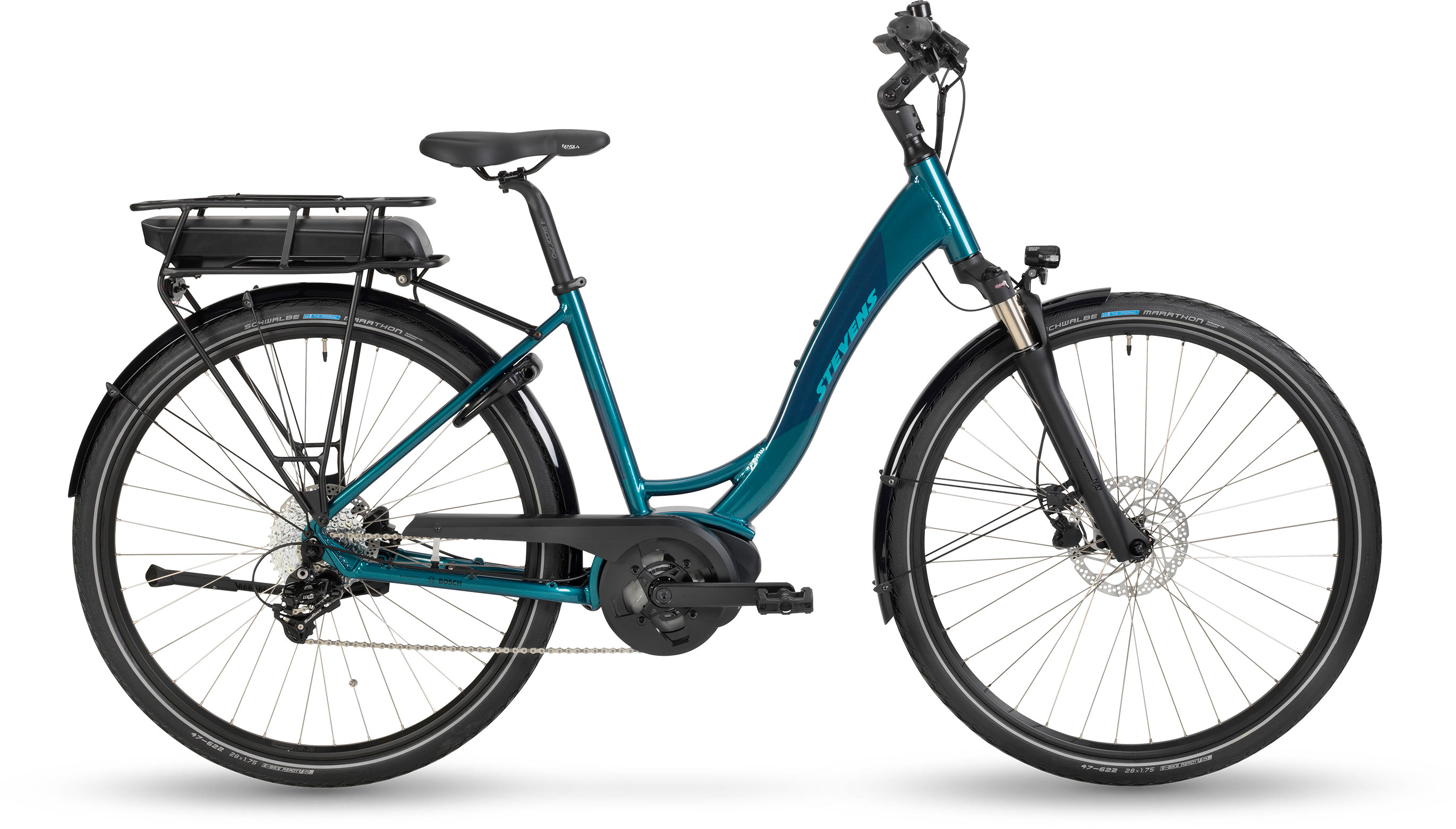 Stevens E-Molveno Forma Polar Petrol Damen 400WH