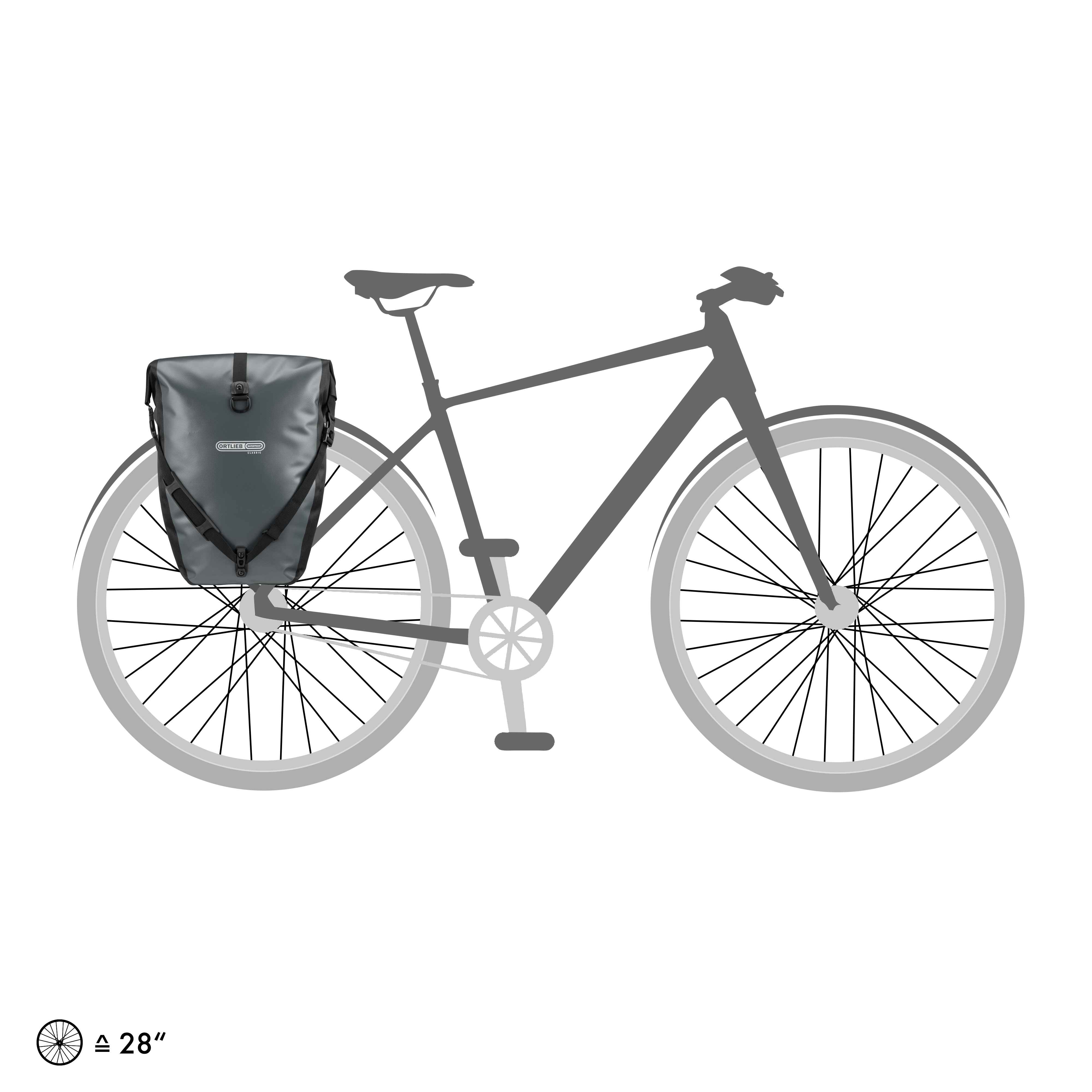 Ortlieb Back-Roller asphalt-black - Einzeltasche