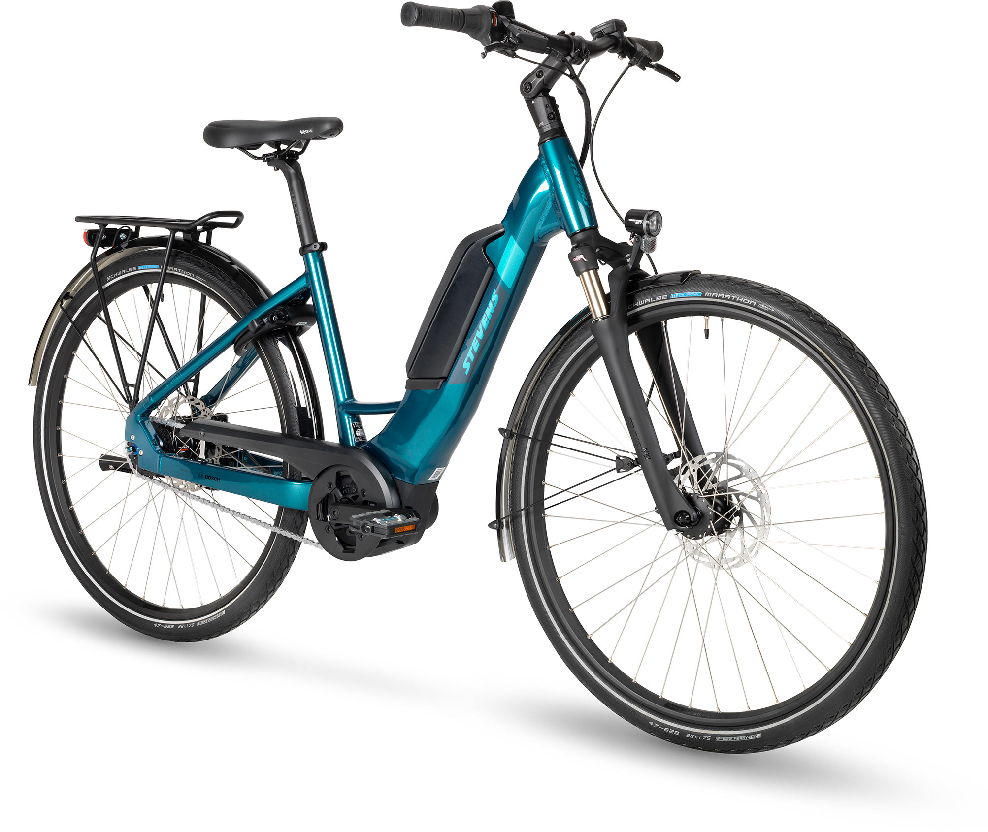 Stevens E-Circle Forma mit Rücktrittbremse 5 Gang Polar Petrol