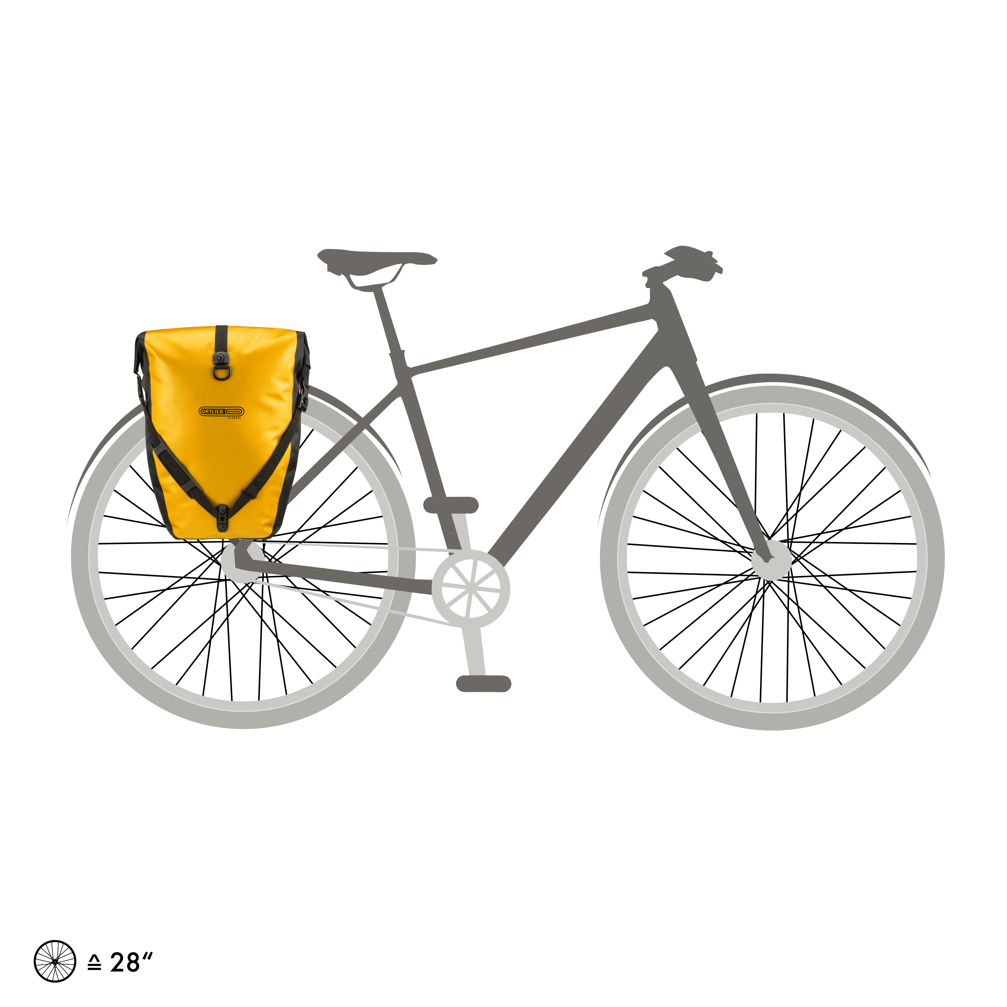 Ortlieb Back-Roller sun-yellow black - Einzeltasche