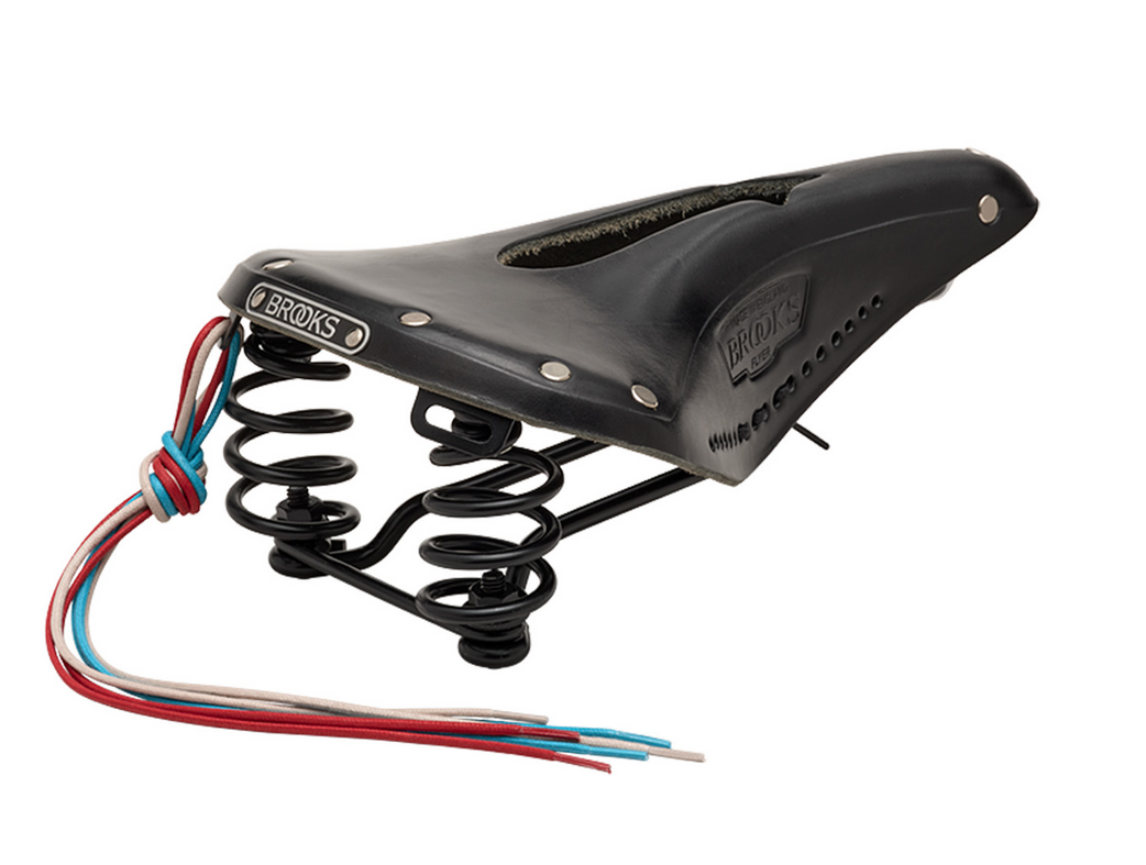 Brooks Ledersattel Flyer Carved Black