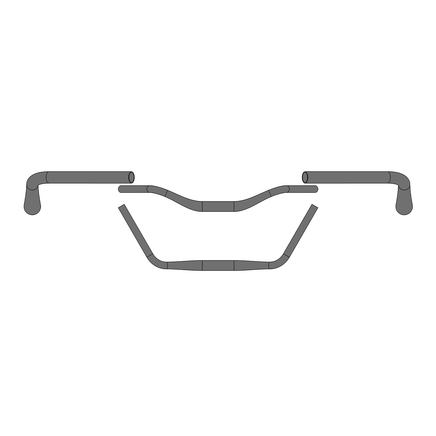 Ergotec Lenker Moon Cruiser 31,8 schwarz Level 4