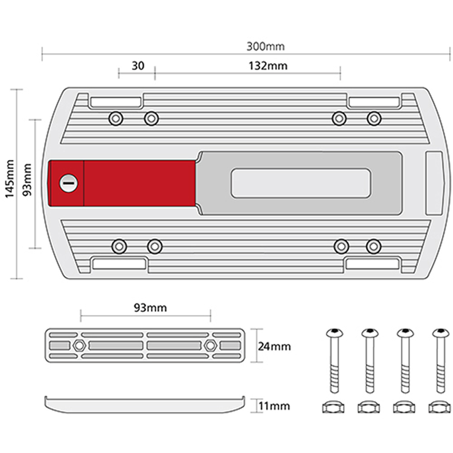 Klickfix GTA Adapter schwarz-rot