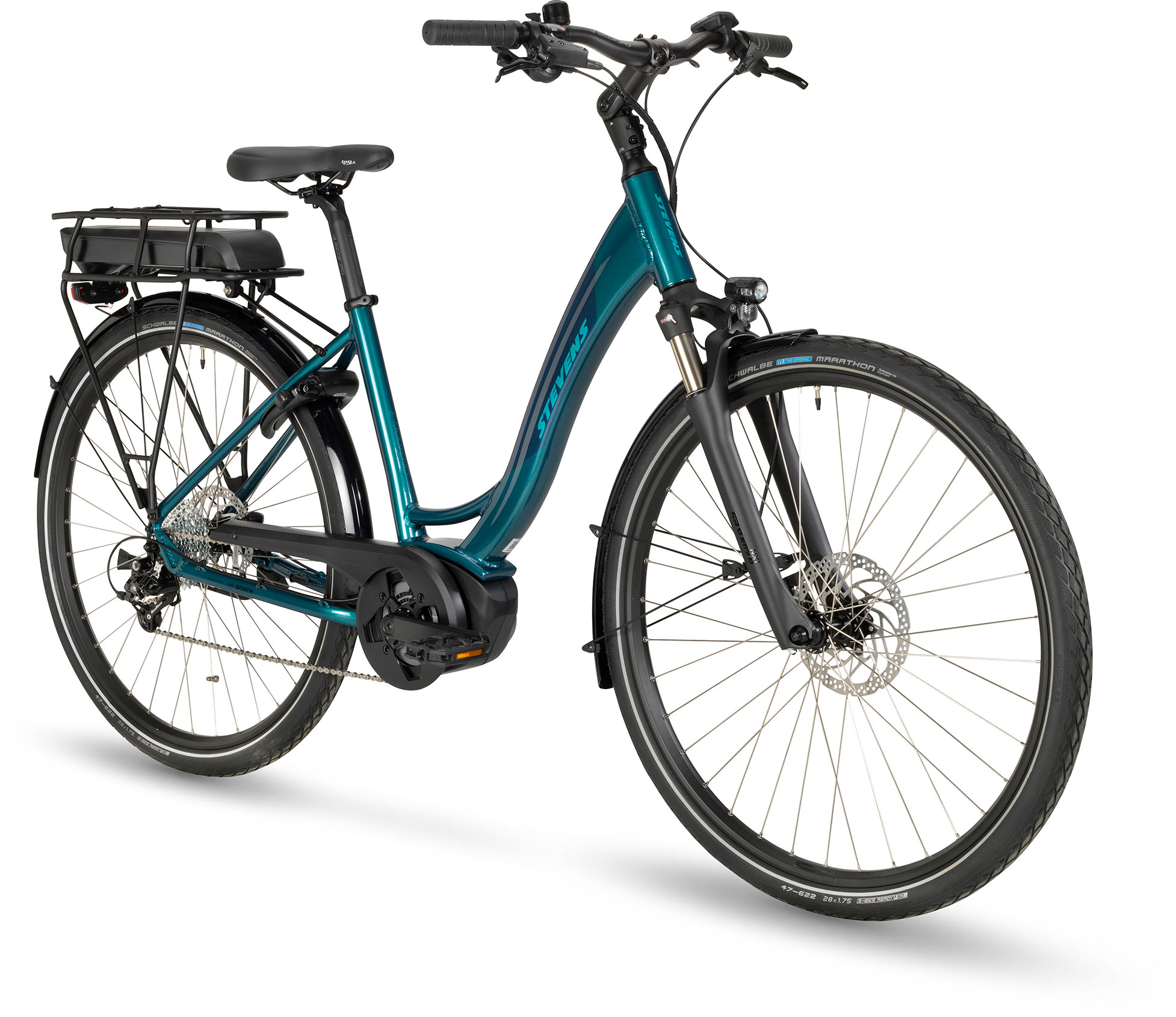 Stevens E-Molveno Forma Polar Petrol Damen 400WH
